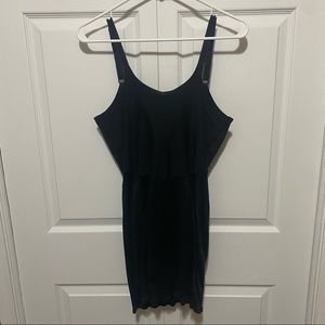 Black Spaghetti Strap Spandex Dress Shapewear